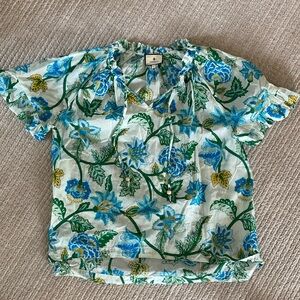 Tuckernuck Floral Blouse / size L
